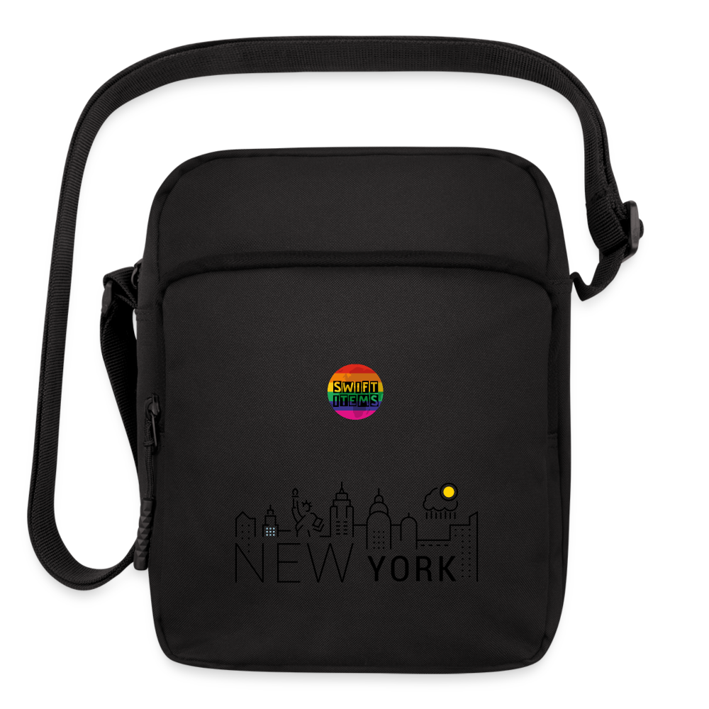 SWIFT ITEMS Upright Crossbody Bag - black