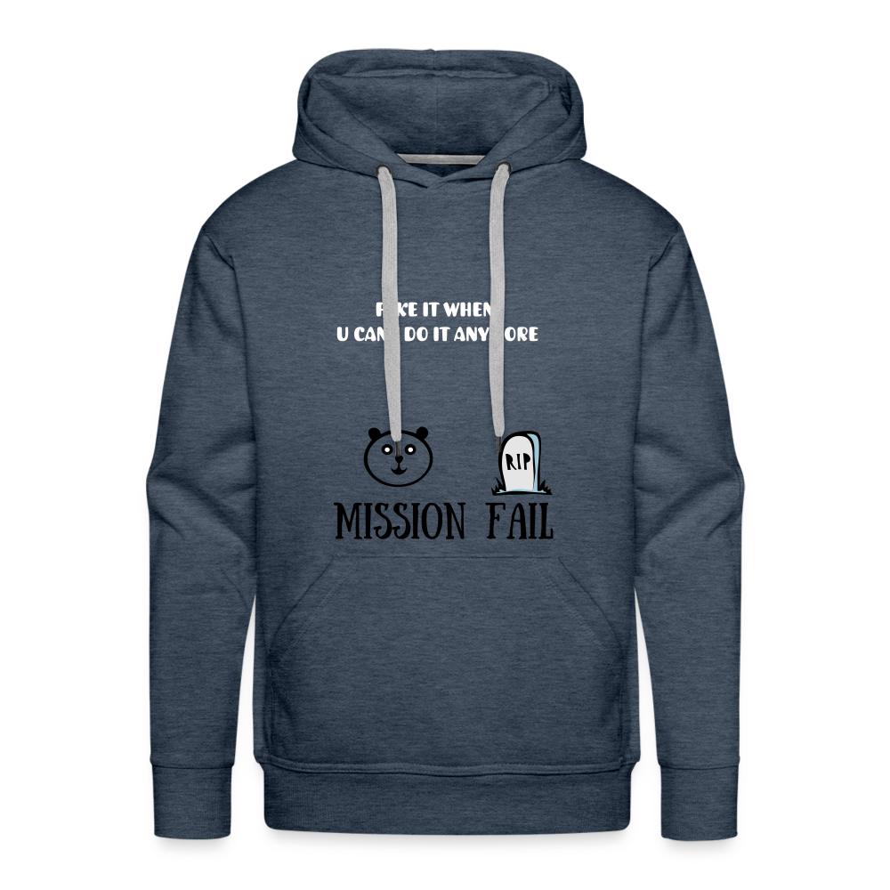 Men’s Premium Hoodie - heather denim