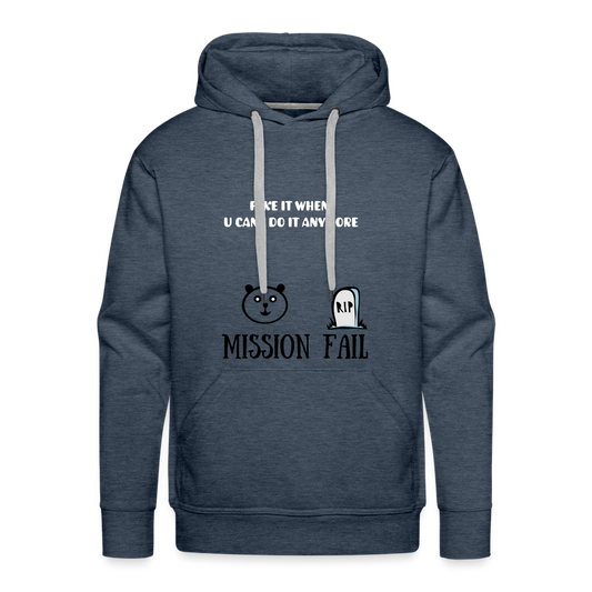 Men’s Premium Hoodie - heather denim