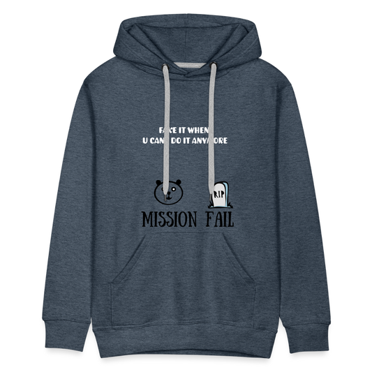 Men’s Premium Hoodie - heather denim